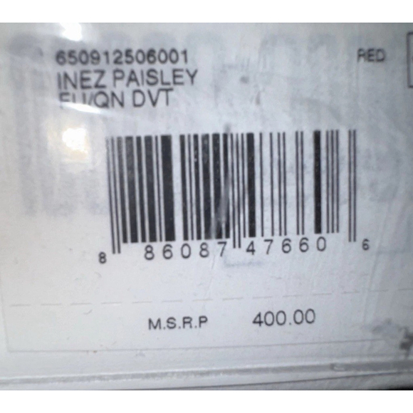 Ralph Lauren Inez Burgundy Paisley Duvet Cover Full/Queen Only- $400 MRSP - Picture 5 of 9